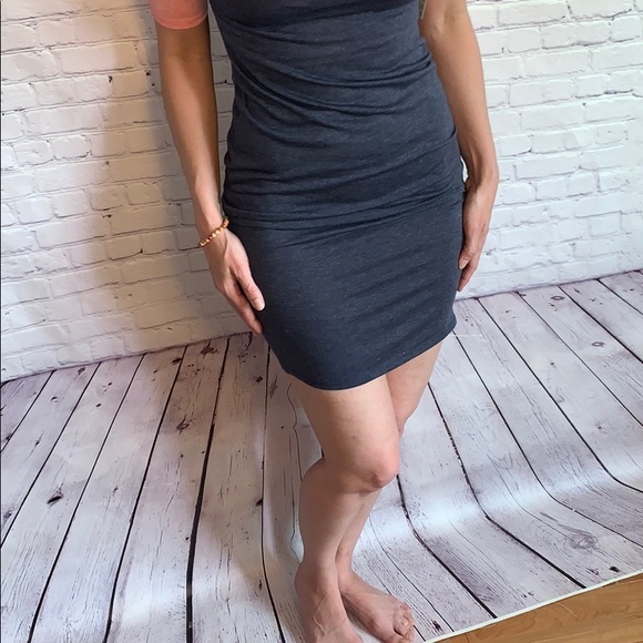 SOFT T-Shirt sheath dress knee length form fit XXS - Picture 3 of 8